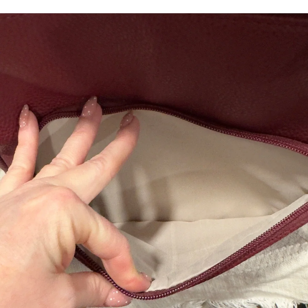 Jewell by Thirty-One Burgundy Vegan Leather Backpack Bag 128107‎ Burgundy